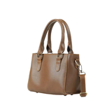 Brown Compact Handbag