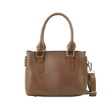 Brown Compact Handbag